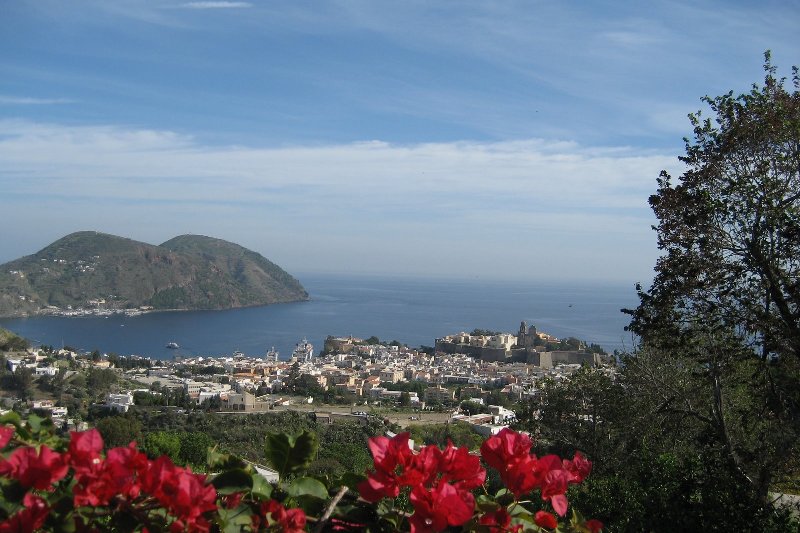 Panorama di Lipari centro